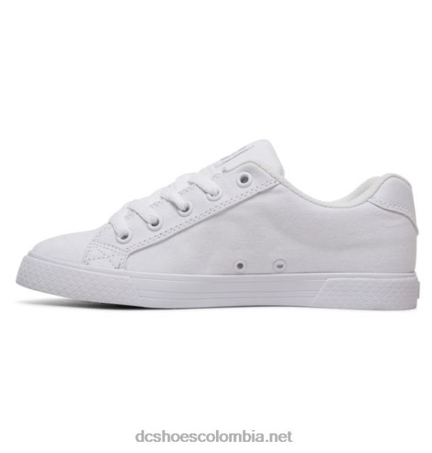 zapatos de lona chelsea de mujer plata blanca DC Shoes X4RB0455
