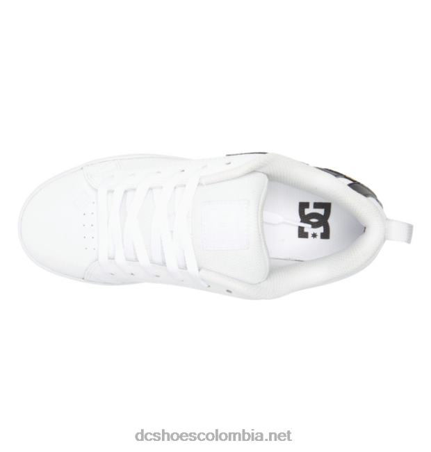 zapatos de corte graffik para mujer blanco/negro/amarillo DC Shoes X4RB0448