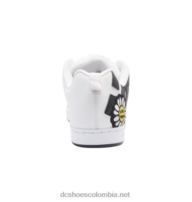 zapatos de corte graffik para mujer blanco/negro/amarillo DC Shoes X4RB0448