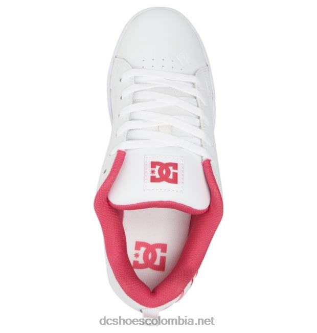 zapatos de corte graffik para mujer blanco/rosa loco DC Shoes X4RB0459