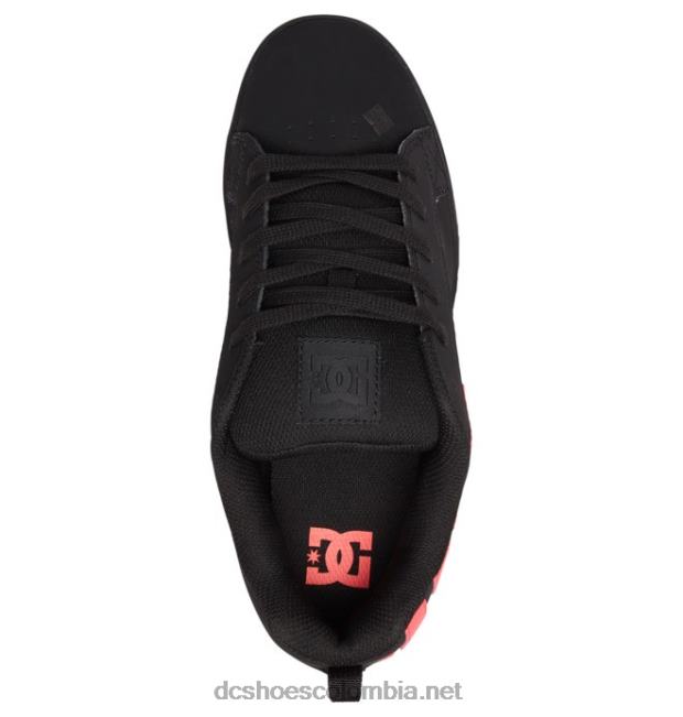 zapatos de corte graffik para mujer negro/rosa fuerte DC Shoes X4RB0439