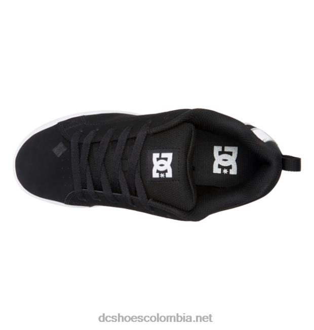 zapatos de corte graffik para mujer plantilla en blanco y negro DC Shoes X4RB0438