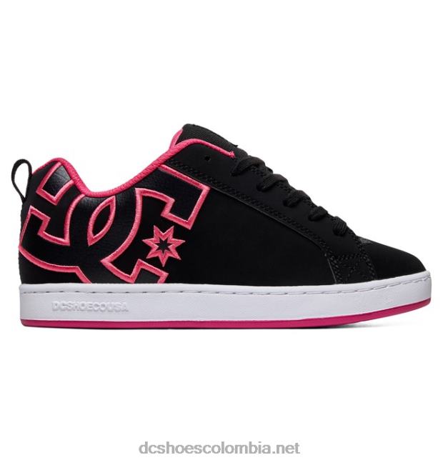 zapatos de corte graffik para mujer plantilla negra/rosa DC Shoes X4RB0437