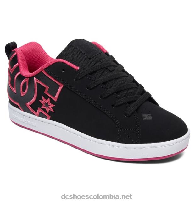 zapatos de corte graffik para mujer plantilla negra/rosa DC Shoes X4RB0437