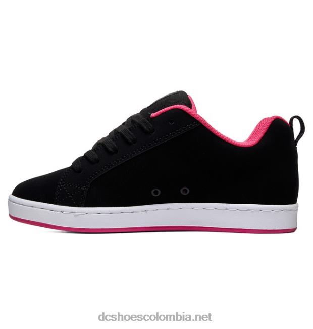 zapatos de corte graffik para mujer plantilla negra/rosa DC Shoes X4RB0437