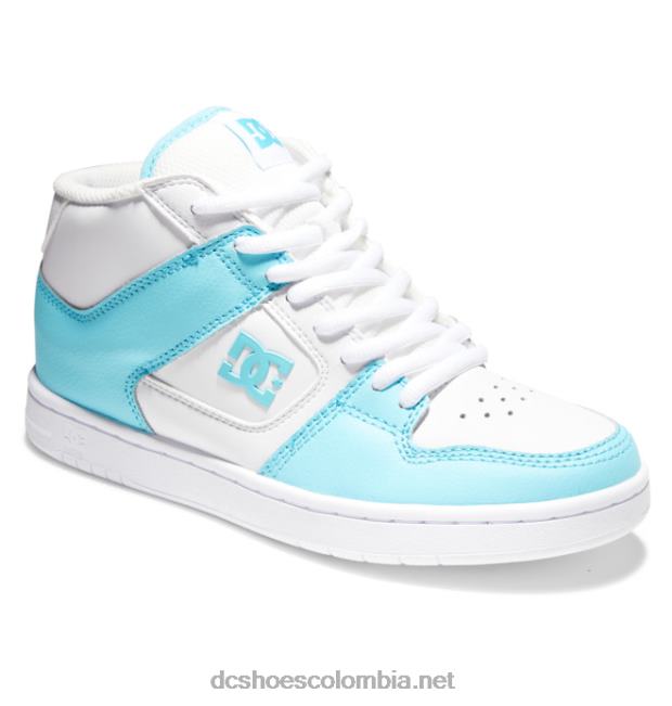 manteca 4 mid zapatillas de caña media para mujer blanco azul DC Shoes X4RB0500