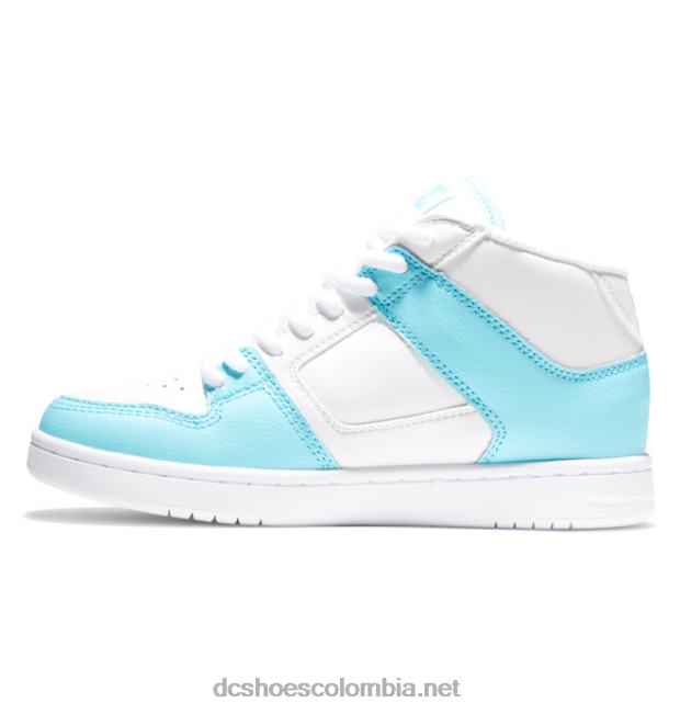 manteca 4 mid zapatillas de caña media para mujer blanco azul DC Shoes X4RB0500