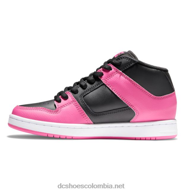 manteca 4 mid zapatillas de caña media para mujer negro/rosa DC Shoes X4RB0478