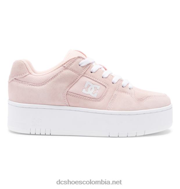 manteca 4 zapatos de plataforma para mujer Rosa claro DC Shoes X4RB0496