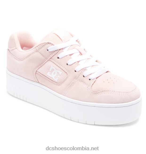 manteca 4 zapatos de plataforma para mujer Rosa claro DC Shoes X4RB0496