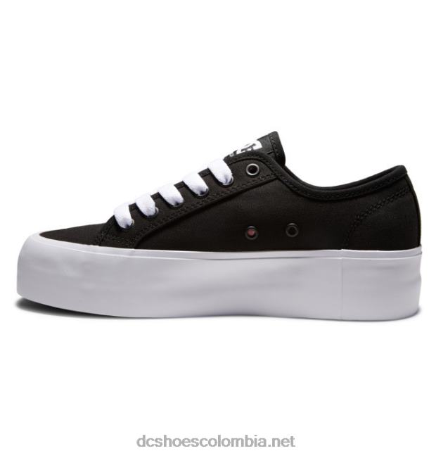 plataforma manual - zapatos de plataforma plana para mujeres blanco negro DC Shoes X4RB0474