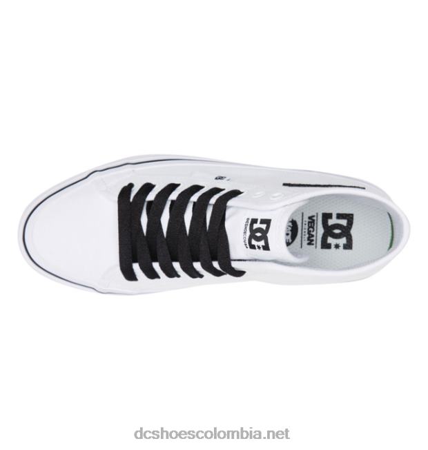 zapatos altos de plataforma alta manual para mujer blanco/negro/flor DC Shoes X4RB0471