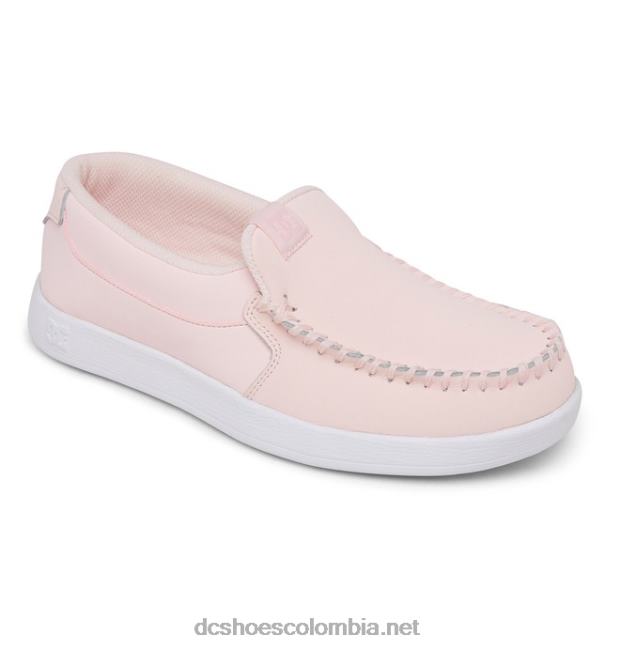 zapatos sin cordones de villano para mujer Rosa claro DC Shoes X4RB0434