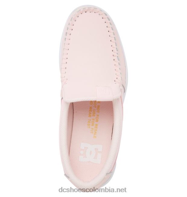 zapatos sin cordones de villano para mujer Rosa claro DC Shoes X4RB0434