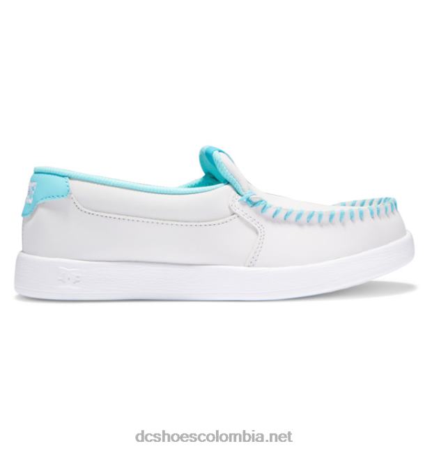 zapatos sin cordones de villano para mujer Verde gris DC Shoes X4RB0435