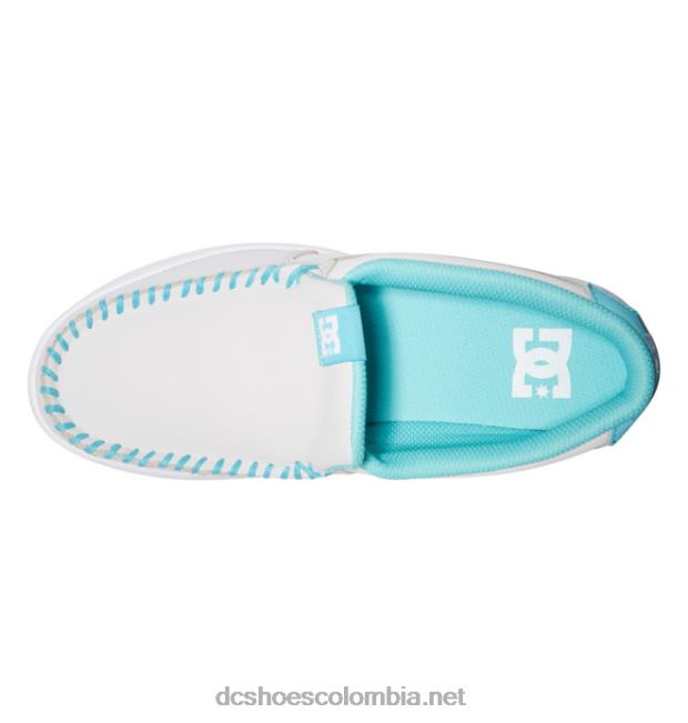 zapatos sin cordones de villano para mujer Verde gris DC Shoes X4RB0435