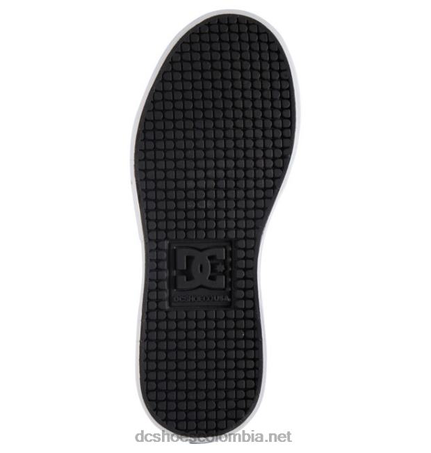 zapatos de caña media para niños kalis vulc mid blanco negro DC Shoes X4RB0516