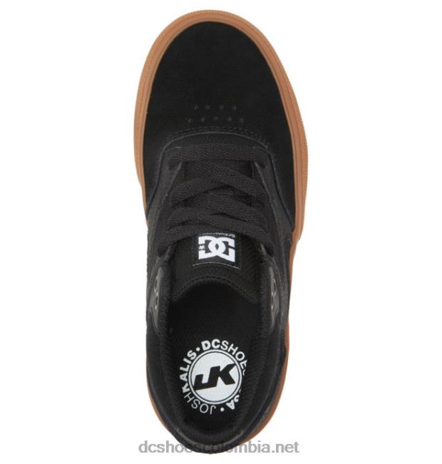 zapatos de caña media para niños kalis vulc mid negro/goma DC Shoes X4RB0515
