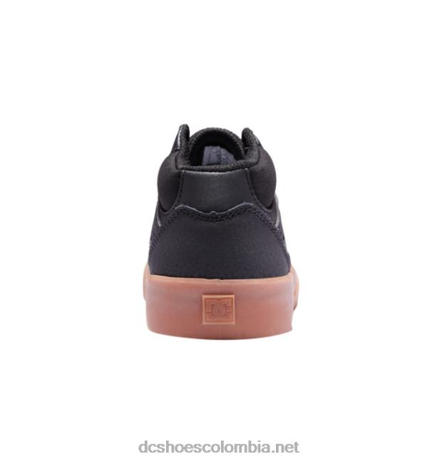 zapatos de caña media para niños kalis vulc mid negro/goma DC Shoes X4RB0515