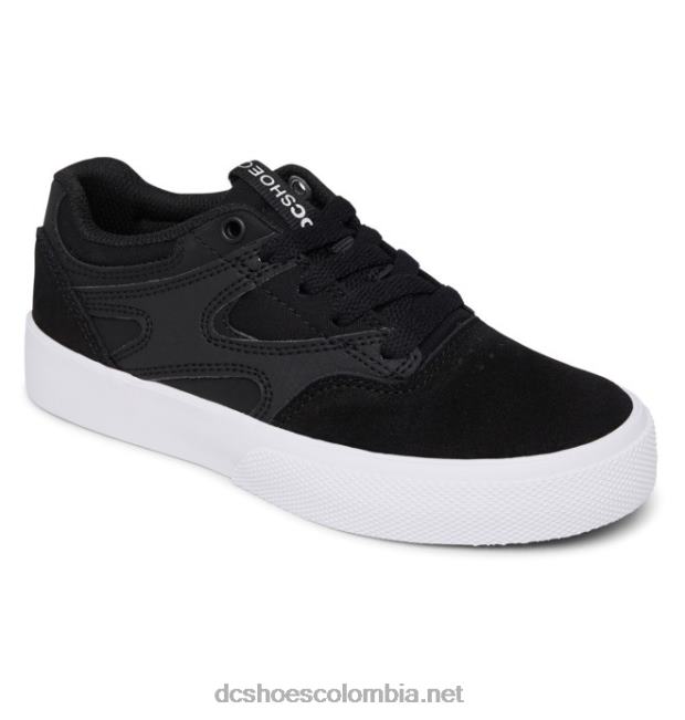 zapatos kalis vulc para niños blanco negro DC Shoes X4RB0557