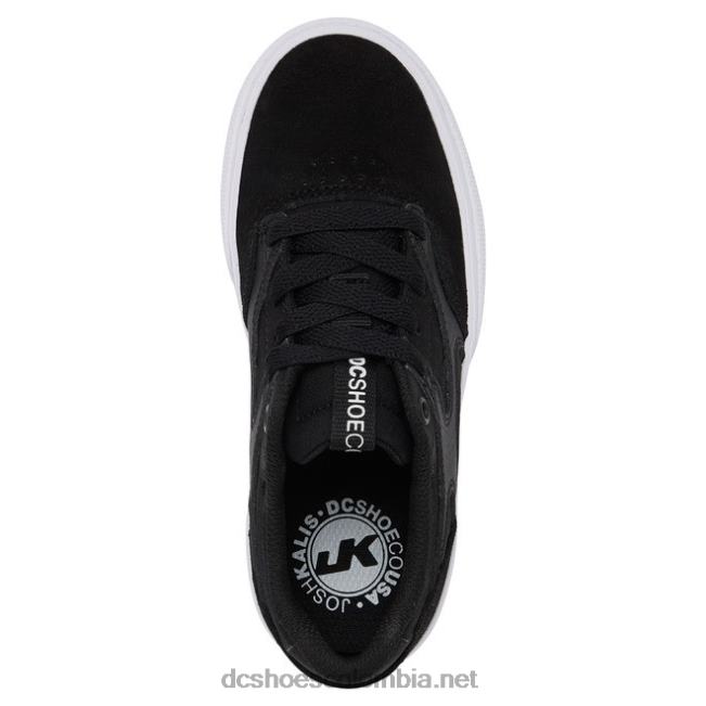 zapatos kalis vulc para niños blanco negro DC Shoes X4RB0557