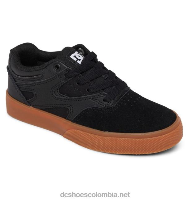 zapatos kalis vulc para niños negro/goma DC Shoes X4RB0558