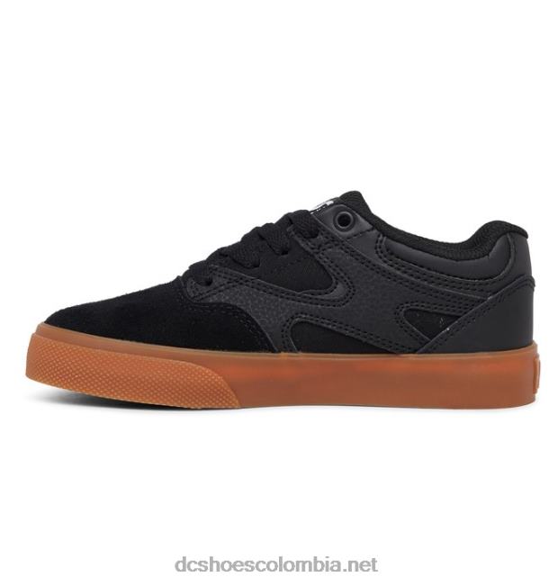zapatos kalis vulc para niños negro/goma DC Shoes X4RB0558