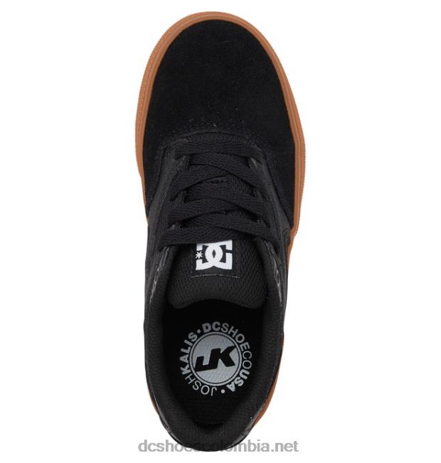 zapatos kalis vulc para niños negro/goma DC Shoes X4RB0558
