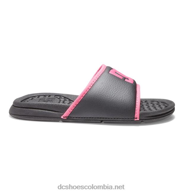 bolsa - sandalias para niñas plantilla negra/rosa DC Shoes X4RB0552
