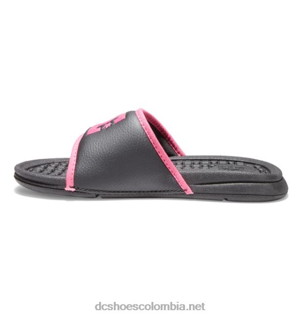 bolsa - sandalias para niñas plantilla negra/rosa DC Shoes X4RB0552