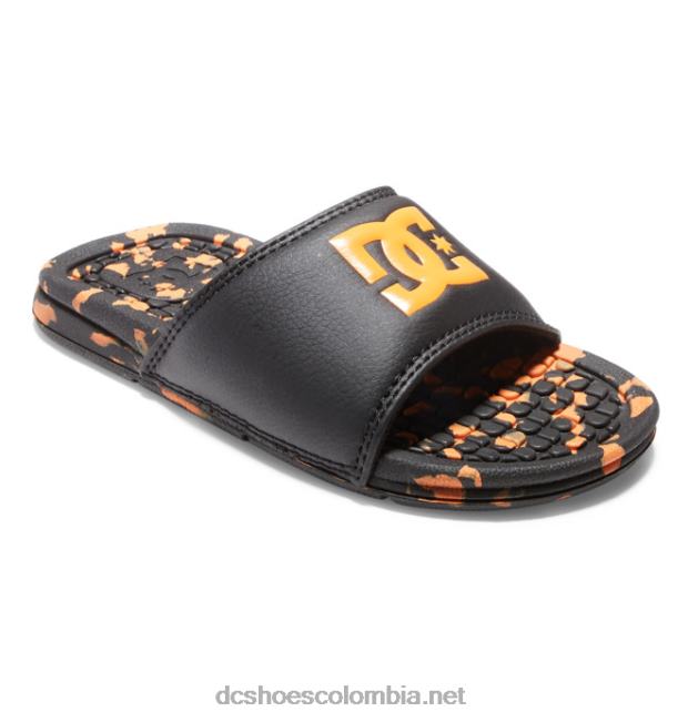 bolsa - sandalias para niños negro/naranja DC Shoes X4RB0548