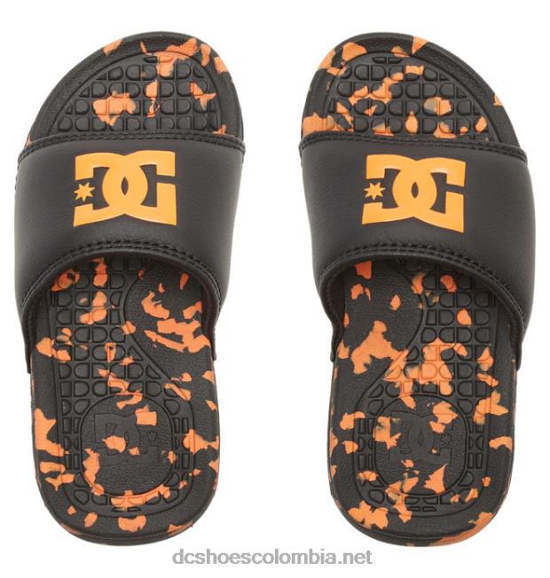 bolsa - sandalias para niños negro/naranja DC Shoes X4RB0548