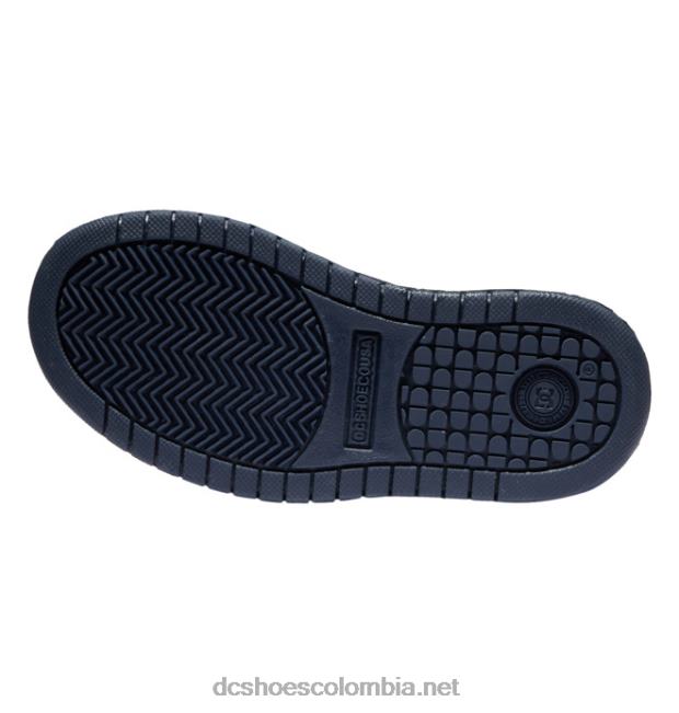 zapatos de salón para niños con graffik blanco/azul/verde DC Shoes X4RB0532