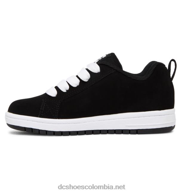 zapatos de salón para niños con graffik blanco negro DC Shoes X4RB0568