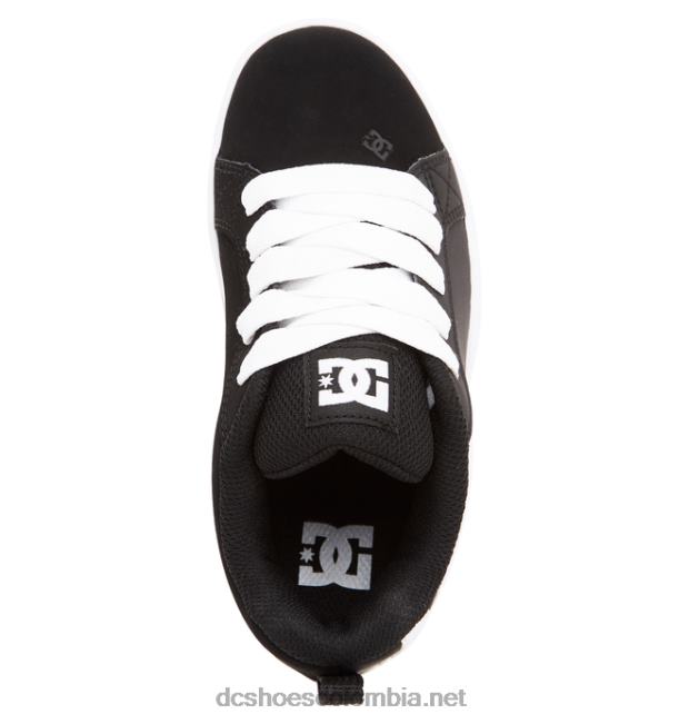 zapatos de salón para niños con graffik blanco negro DC Shoes X4RB0568