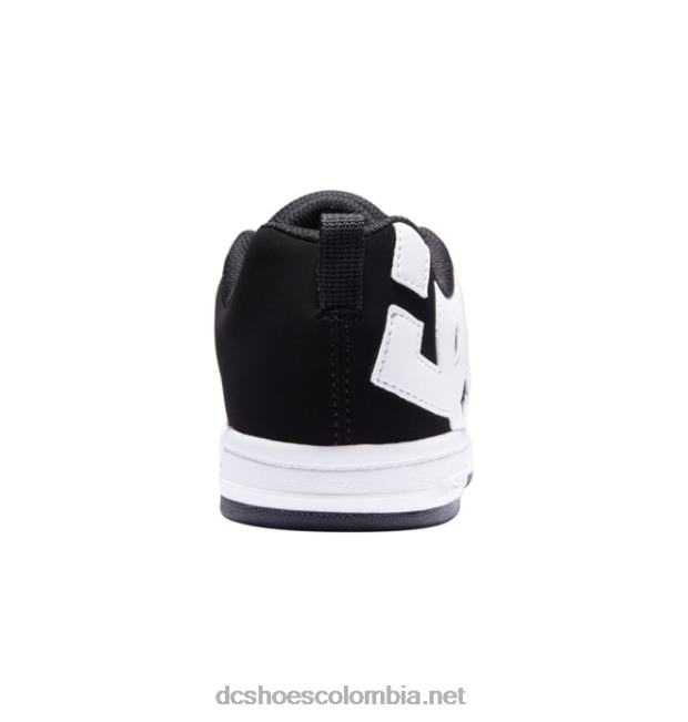 zapatos de salón para niños con graffik blanco negro DC Shoes X4RB0568
