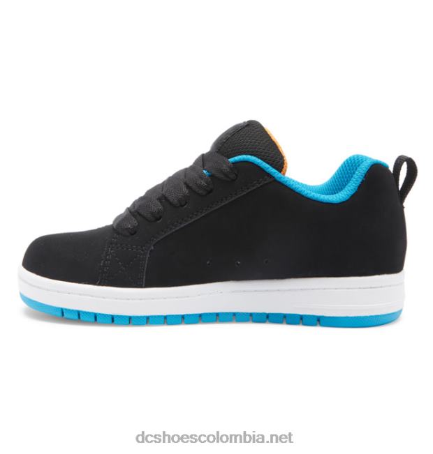 zapatos de salón para niños con graffik negro/blanco/verde DC Shoes X4RB0550