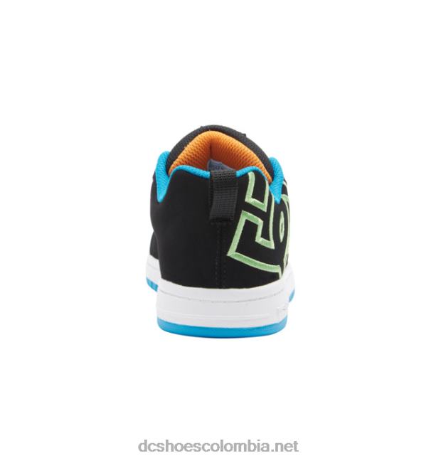 zapatos de salón para niños con graffik negro/blanco/verde DC Shoes X4RB0550