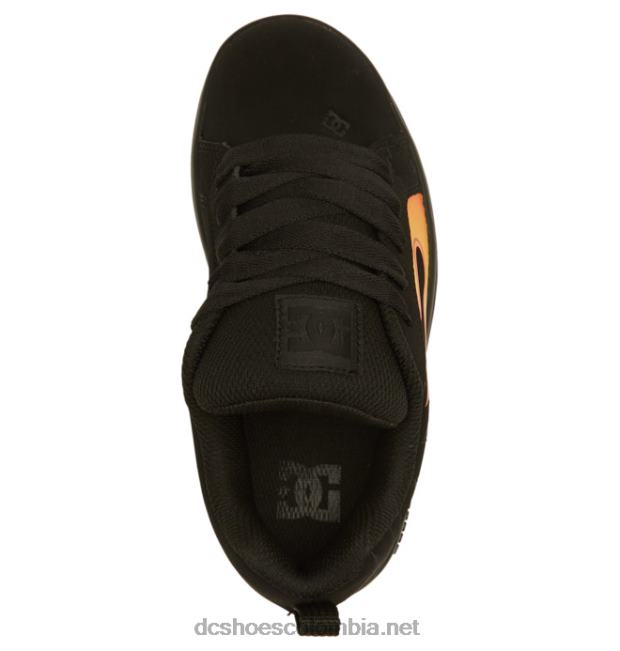 zapatos de salón para niños con graffik negro/llamas DC Shoes X4RB0535
