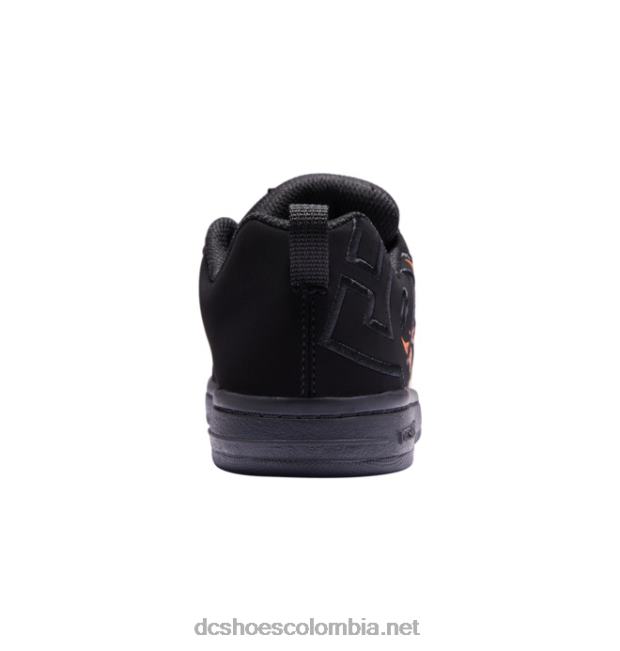 zapatos de salón para niños con graffik negro/llamas DC Shoes X4RB0535