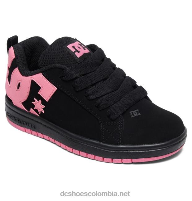zapatos de salón para niños con graffik negro/rosa DC Shoes X4RB0537