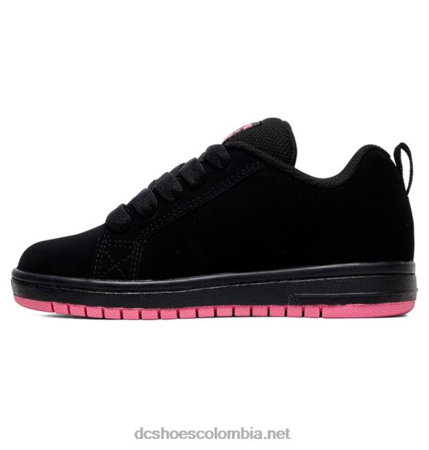 zapatos de salón para niños con graffik negro/rosa DC Shoes X4RB0537