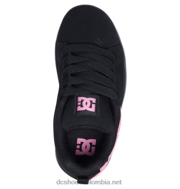 zapatos de salón para niños con graffik negro/rosa DC Shoes X4RB0537