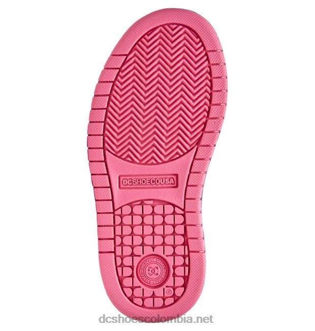 zapatos de salón para niños con graffik negro/rosa DC Shoes X4RB0537