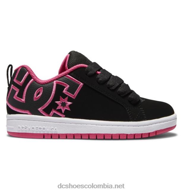 zapatos de salón para niños con graffik plantilla negra/rosa DC Shoes X4RB0544