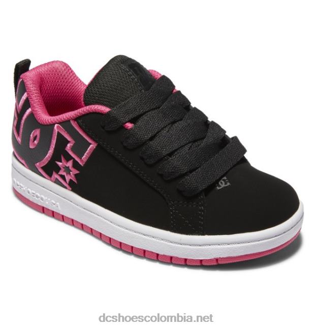 zapatos de salón para niños con graffik plantilla negra/rosa DC Shoes X4RB0544