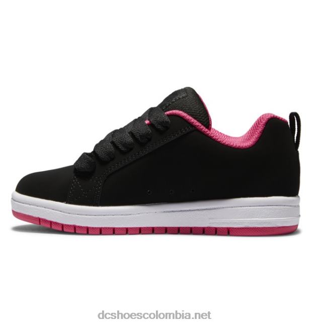 zapatos de salón para niños con graffik plantilla negra/rosa DC Shoes X4RB0544
