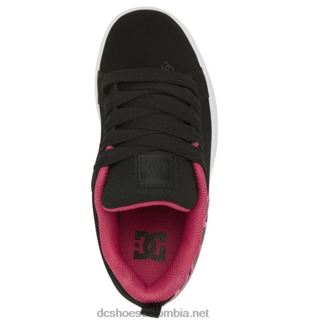 zapatos de salón para niños con graffik plantilla negra/rosa DC Shoes X4RB0544