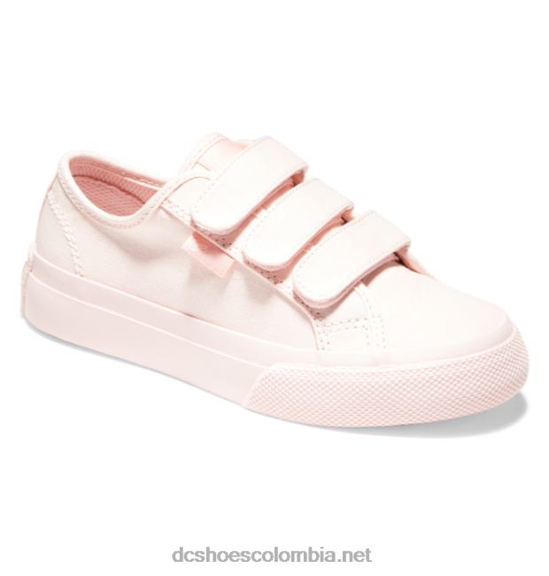 zapatos infantiles manuales con velcro Rosa claro DC Shoes X4RB0512