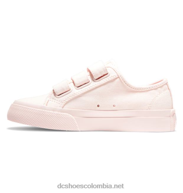 zapatos infantiles manuales con velcro Rosa claro DC Shoes X4RB0512